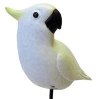 Hand Carved Wooden White Parrot  ~ OOAK Christmas & Birthday Gift - Image 6