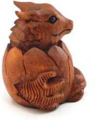 Hand Carved Chubby Hatchletts Dragon ~ OOAK Christmas & Birthday Gift - Image 4