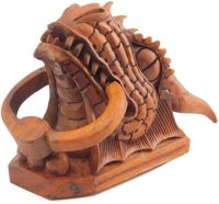 Hand Carved Wooden Dragon Door Knocker  ~ OOAK Christmas & Birthday Gift - Image 9