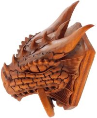 Hand Carved Wooden Dragon Door Knocker  ~ OOAK Christmas & Birthday Gift - Image 7