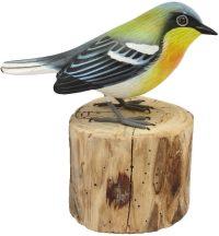 Hand Carved Wooden Common Yellow Throat  ~ OOAK Christmas & Birthday Gift