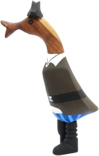 Wooden Duck Caribbean Peg Leg Pirate ~ OOAK Christmas & Birthday Gift - Image 2