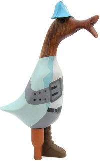 Wooden Duck Caribbean Peg Leg Pirate ~ OOAK Christmas & Birthday Gift - Image 3