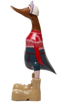 Wooden Duck Russian Traditional Dress ~ OOAK Christmas & Birthday Gift - Image 2