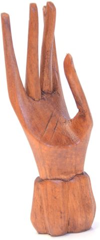 Hand Carved Wooden Beautiful Fingers  ~ OOAK Christmas & Birthday Gift - Image 3