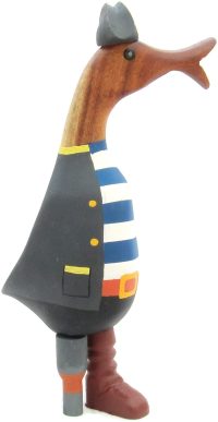 Wooden Duck Caribbean Peg Leg Pirate ~ OOAK Christmas & Birthday Gift - Image 2