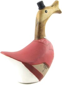 Wooden Duck Philosopher Academic ~ OOAK Christmas & Birthday Gift - Image 8