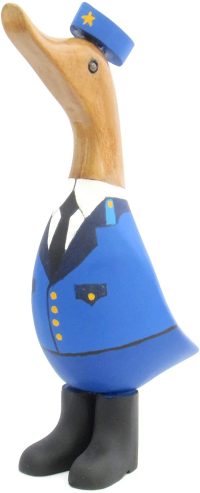 Wooden Duck Airline Pilot ~ OOAK Christmas & Birthday Gift - Image 3