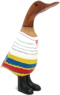 Wooden Duck Costa Rica Folk Dress ~ OOAK Christmas & Birthday Gift - Image 2