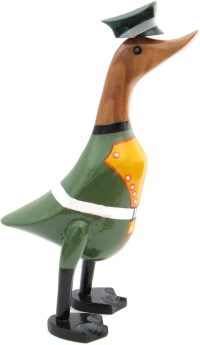 Wooden Duck Military Officer ~ OOAK Christmas & Birthday Gift - Image 2