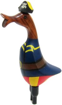 Wooden Duck Caribbean Pirate ~ OOAK Christmas & Birthday Gift - Image 2