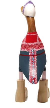 Wooden Duck Russian Traditional Dress ~ OOAK Christmas & Birthday Gift - Image 3