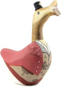 Wooden Duck Philosopher Academic ~ OOAK Christmas & Birthday Gift