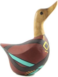 Wooden Duck Caribbean Pirate ~ OOAK Christmas & Birthday Gift - Image 3