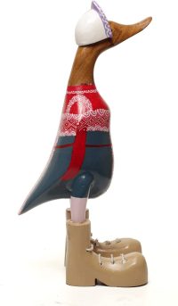 Wooden Duck Russian Traditional Dress ~ OOAK Christmas & Birthday Gift - Image 4