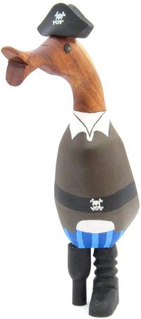 Wooden Duck Caribbean Peg Leg Pirate ~ OOAK Christmas & Birthday Gift