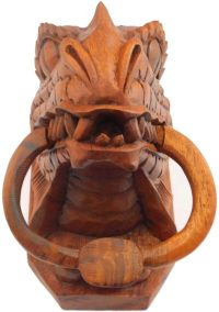 Hand Carved Wooden Dragon Door Knocker  ~ OOAK Christmas & Birthday Gift - Image 8