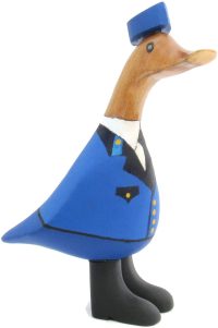 Wooden Duck Airline Pilot ~ OOAK Christmas & Birthday Gift - Image 2