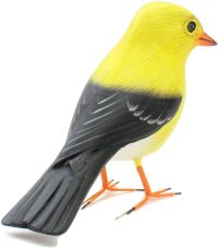 Hand Carved Wooden American Goldfinch  ~ OOAK Christmas & Birthday Gift - Image 3