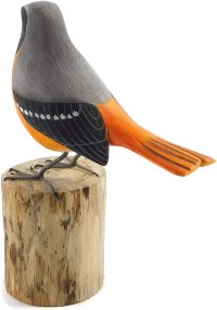 Hand Carved Wooden Redstart  ~ OOAK Christmas & Birthday Gift - Image 5