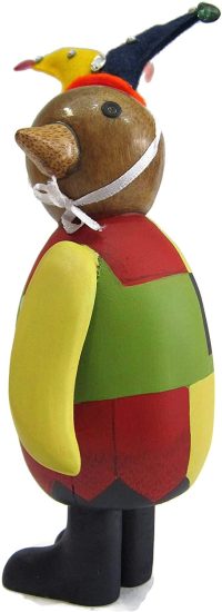 Hand Carved Wooden Clown  Penguin ~ OOAK Christmas & Birthday Gift - Image 5