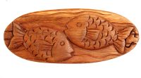 Hand Carved Wooden Two Fish   ~ OOAK Christmas & Birthday Gift