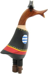 Wooden Duck Caribbean Peg Leg Pirate ~ OOAK Christmas & Birthday Gift - Image 2