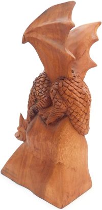 Hand Carved Wooden Curious Dragon  ~ OOAK Christmas & Birthday Gift - Image 5