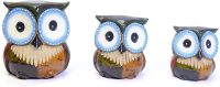 Hand Carved Wooden Owl Family ~ OOAK Christmas & Birthday Gift - Image 2