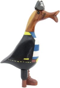 Wooden Duck Caribbean Peg Leg Pirate ~ OOAK Christmas & Birthday Gift - Image 5