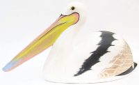 Hand Carved Wooden Pelican  ~ OOAK Christmas & Birthday Gift