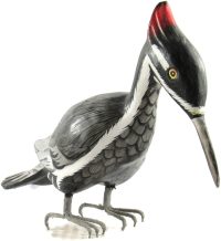 Hand Carved Wooden Red-Headed Woodpecker  ~ OOAK Christmas & Birthday Gift