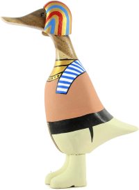 Wooden Duck King Pharaoh of Egypt ~ OOAK Christmas & Birthday Gift - Image 3