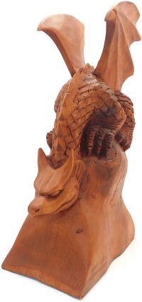 Hand Carved Wooden Curious Dragon  ~ OOAK Christmas & Birthday Gift - Image 7