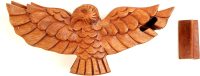 Hand Carved Wooden Eagle  ~ OOAK Christmas & Birthday Gift - Image 2