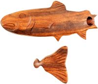 Hand Carved Wooden Fish  ~ OOAK Christmas & Birthday Gift - Image 2