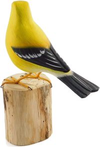 Hand Carved Wooden American Goldfinch  ~ OOAK Christmas & Birthday Gift - Image 5