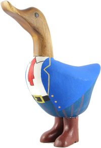 Wooden Duck Caribbean Pirate ~ OOAK Christmas & Birthday Gift - Image 3