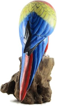 Hand Carved Wooden Scarlet Macaw  ~ OOAK Christmas & Birthday Gift - Image 5