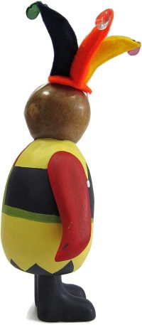 Hand Carved Wooden Clown  Penguin ~ OOAK Christmas & Birthday Gift - Image 8