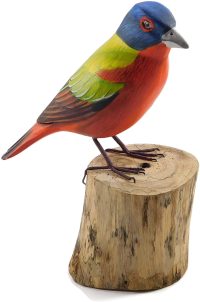 Hand Carved Wooden Painted Bunting  ~ OOAK Christmas & Birthday Gift - Image 8