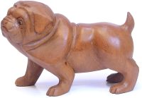 Hand Carved Wooden Ready to Play Bulldog  ~ OOAK Christmas & Birthday Gift - Image 2