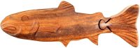 Hand Carved Wooden Fish  ~ OOAK Christmas & Birthday Gift