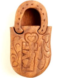 Hand Carved Wooden Key to my Heart  ~ OOAK Christmas & Birthday Gift