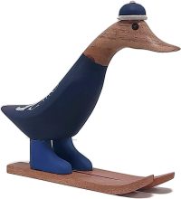 Wooden Duck Skiing Team Scotland ~ OOAK Christmas & Birthday Gift - Image 2