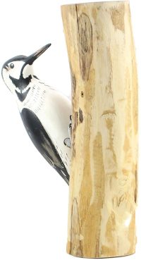 Hand Carved Wooden Woodpecker  ~ OOAK Christmas & Birthday Gift - Image 2