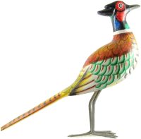 Hand Carved Wooden Common Pheasant  ~ OOAK Christmas & Birthday Gift