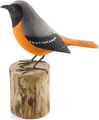 Hand Carved Wooden Redstart  ~ OOAK Christmas & Birthday Gift - Image 6