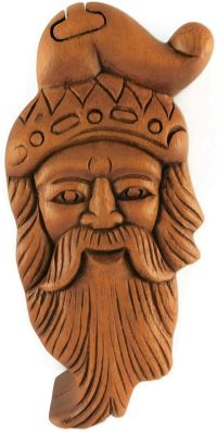 Hand Carved Wooden Santa Claus Wizard  ~ OOAK Christmas & Birthday Gift - Image 2