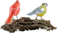 Hand Carved Wooden Pair of Warbler ~ OOAK Christmas & Birthday Gift - Image 8